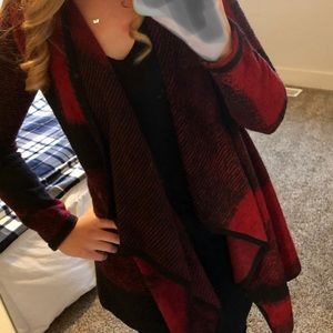 Lucky Brand plaid cardigan, size small